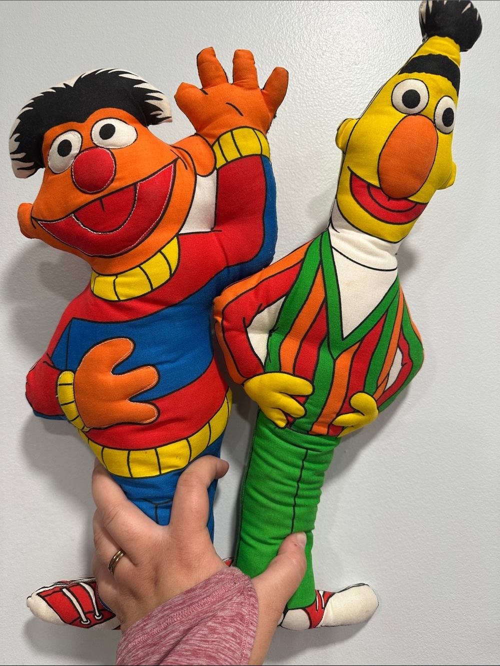 Sesame Street Ernie & Bert Colorful Plush Pair